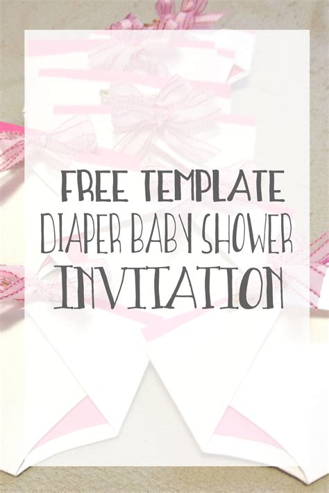 Diy Diaper Invitations Template